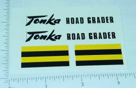 Tonka Script Style Road Grader Sticker Pair Set