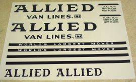 Tonka Allied Moving Semi Truck/Trailer Sticker Set