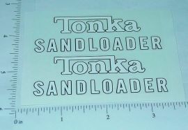 Tonka 1961/62 Sandloader Sticker Pair