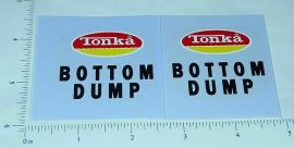 Pair Tonka Bottom Dump Trailer Sticker Set