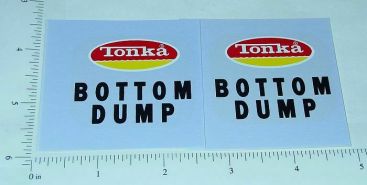 Pair Tonka Bottom Dump Trailer Sticker Set Main Image