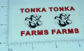 Pair Tonka 58 to 61 Farms Stake Truck Stickers