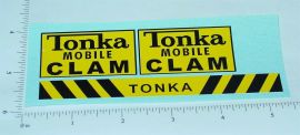 Tonka Mobile Clam (Post 1964) Stickers