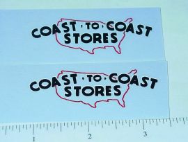 Pair Tonka Coast to Coast Hardware Utility Stickers