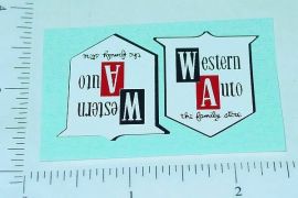 Pair Tonka Western Auto Pickup Truck Stickers