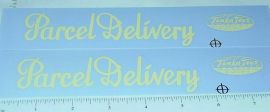 Pair Tonka Parcel Delivery Metro Van Sticker Set