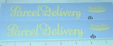 Pair Tonka Parcel Delivery Metro Van Sticker Set Main Image