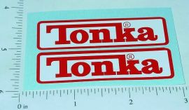 Pair Tonka Recent Rectangle Logo Stickers