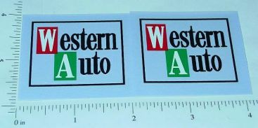 Pair Tonka New Style Western Auto Truck Stickers Main Image