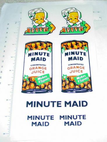 Pair Tonka Minute Maid Orange Juice Box Van Stickers Main Image