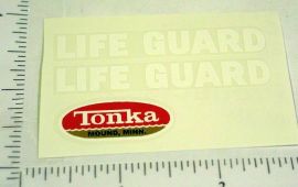 Tonka Lifeguard Jeep Sticker Set