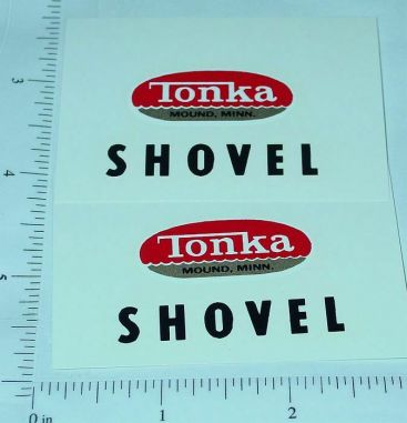 Pair Tonka Shovel (Post 1962) Stickers Main Image