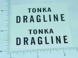Pair Tonka Dragline (1959 & 60) Stickers