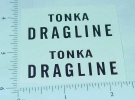 Pair Tonka Dragline (1959 & 60) Stickers