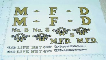 Tonka 1955 MFD Fire Ladder Truck Sticker Set Main Image