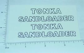 Pair Tonka Sandloader Construction Vehicle Stickers