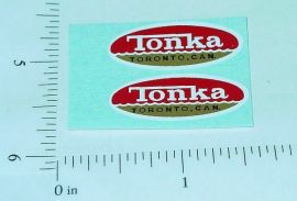 Pair Tonka Canada Oval Door Logo Stickers