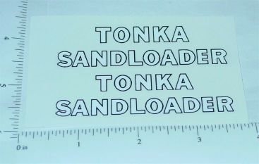 Pair Tonka Sandloader Construction Vehicle Stickers Main Image