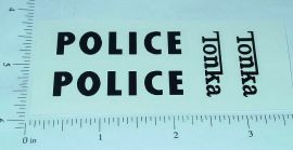 Tonka Police Jeep Vehicle Sticker Set