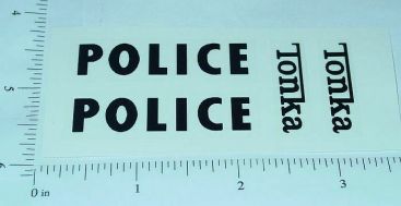 Tonka Police Jeep Vehicle Sticker Set Main Image