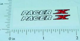 Mini Tonka AMC Pacer Car Sticker Set