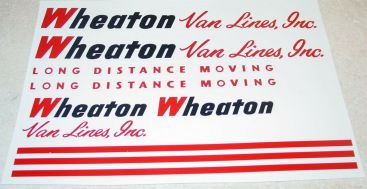 Tonka Wheaton Van Lines Semi Truck Sticker Set Main Image