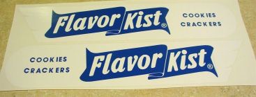 Pair Tonka Flavorkist Cookies Semi Truck Stickers Main Image