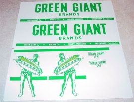 Tonka Green Giant Semi Truck Sticker Set