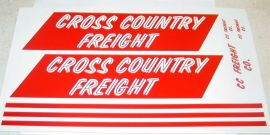 Tonka Cross Country Freight Semi Sticker Set