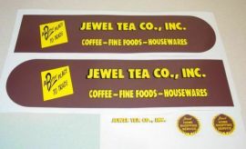 Tonka Jewel Tea Stores Semi Truck Sticker Set