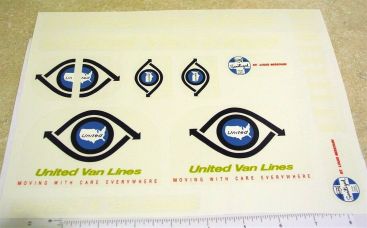 Tonka United Van Lines Semi Truck Sticker Set Main Image