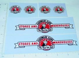 Tonka Hardware Hank Box Van Truck Sticker Set