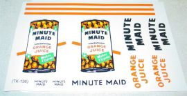 Tonka Minute Maid Orange Juice Semi Stickers