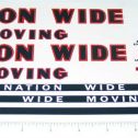 Tonka Nationwide Moving Semi Truck Sticker Set Main Image