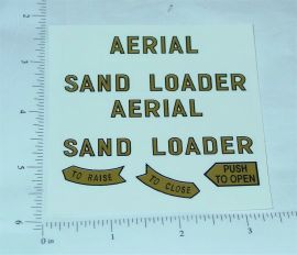 Tonka Aerial Sandloader Construction Toy Sticker Set