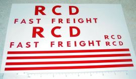Tonka RCD Fast Freight Semi Truck Sticker Set