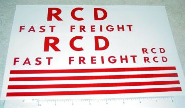 Tonka RCD Fast Freight Semi Truck Sticker Set Main Image