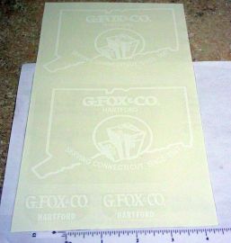 Pair Tonka G Fox & Co. Semi Truck Sticker Set