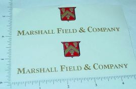 Pair Tonka Marshall Field's Metro Van Sticker Set