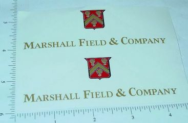 Pair Tonka Marshall Field's Metro Van Sticker Set Main Image