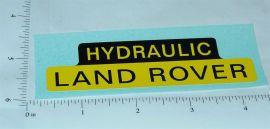 Tonka Hydraulic Land Rover Replacement Sticker