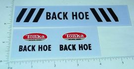 Tonka Backhoe Construction Truck Sticker Set
