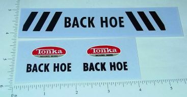 Tonka Backhoe Construction Truck Sticker Set Main Image