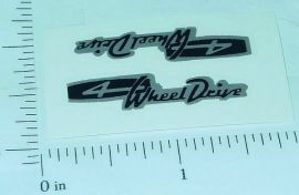 Tonka Jeepster 4 Wheel Drive Sticker Pair