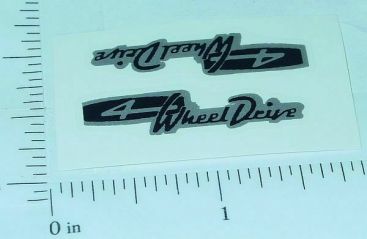 Tonka Jeepster 4 Wheel Drive Sticker Pair Main Image