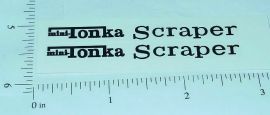 Pair Mini Tonka Scraper Replacement Stickers