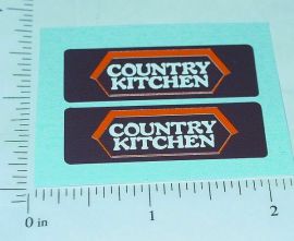 Pair Tiny Tonka Country Kitchen Van Stickers