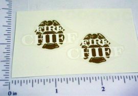 Mini Tonka Fire Chief Replacement Sticker Pair