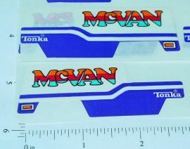 Pair Tiny Tonka McVan Original NOS Stickers