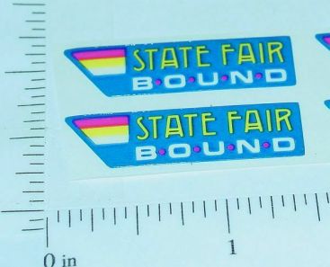 Tiny Tonka State Fair Original NOS Sticker Pair Main Image